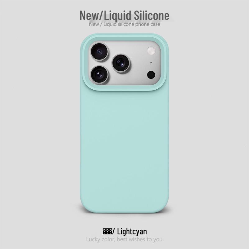 Funda de Silicona con Agujero Grande para Apple 17 Pro Max: Bolsa de aire a prueba de caídas, Protectora, Diseño simple