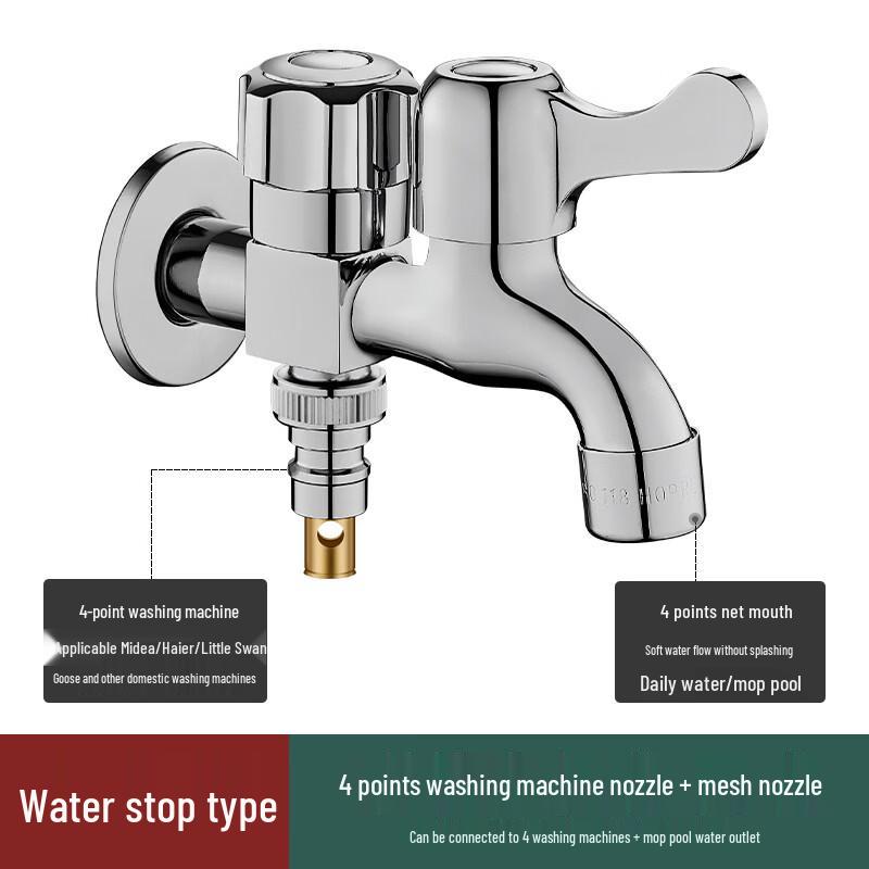 Extended Wall-Mounted Cold Water Faucet