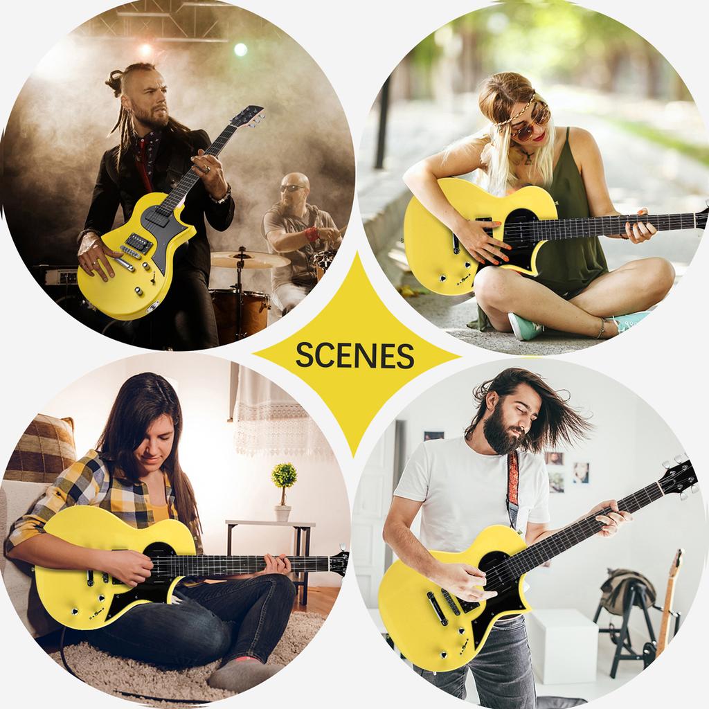 Electric Guitar Professional Solid Wood Guitar Stringed Musical Instrument Poplar Body Hard Maple