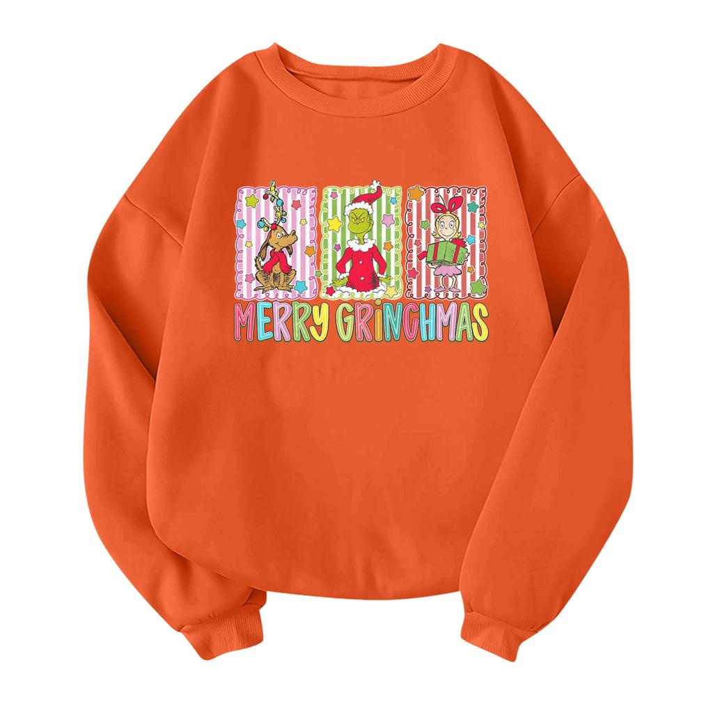Children's Fashionable Lightweight Long-sleeved Round Neck Pullover With Pockets Printed Pullover