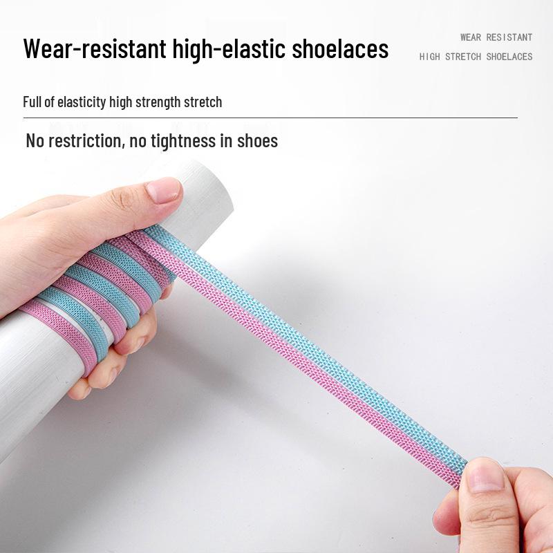 Mesh No-Tie Shoelaces with Interlock Buckle for Men & Women