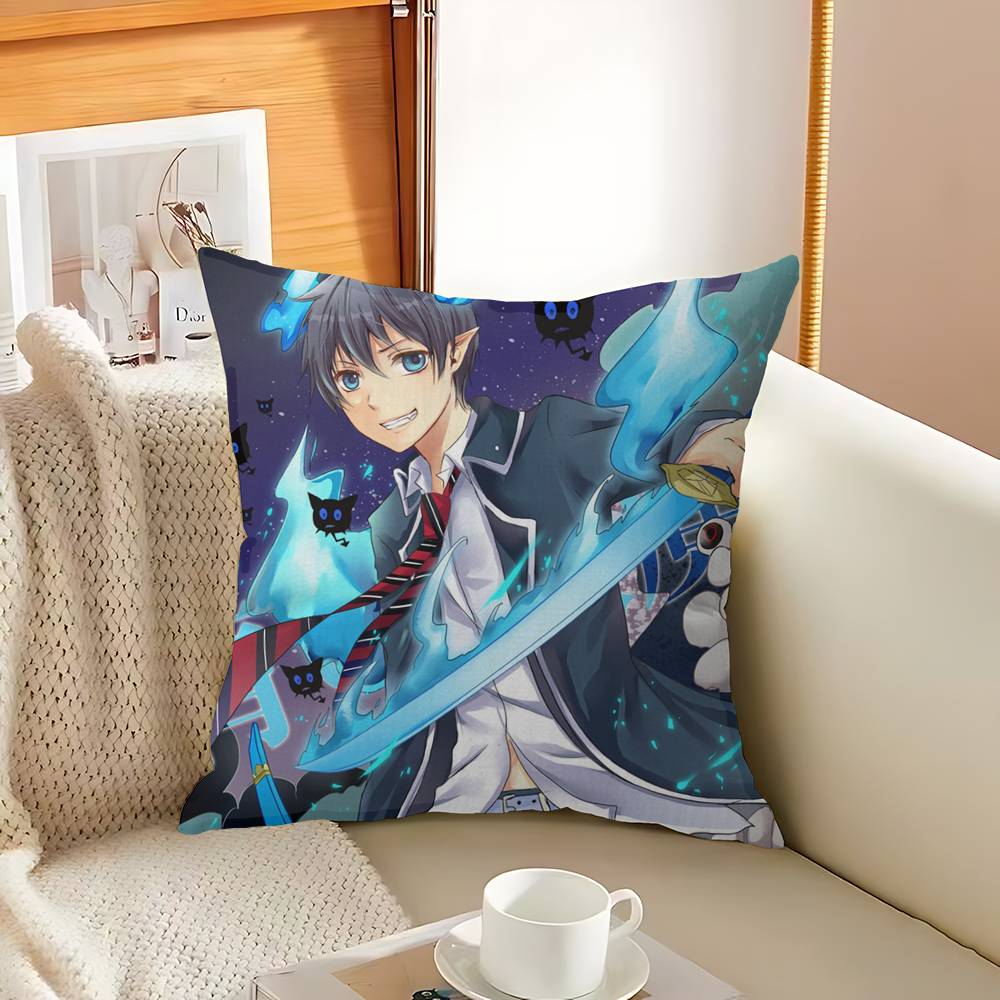 Blue Exorcist Cushion Cover Pillowcase Upholstery Sofa Throw Pillow Home Decor Pillowcas