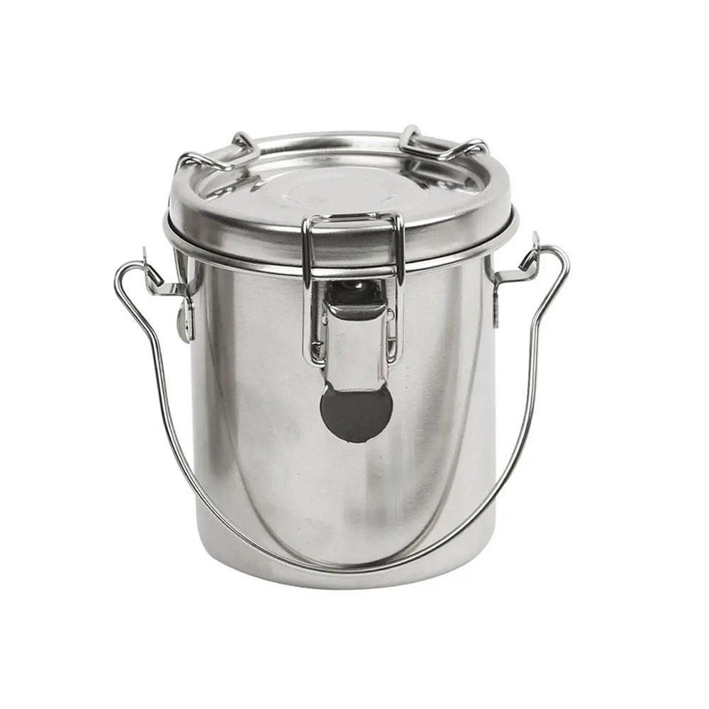 Stainless Steel Airtight Brush Washer Brush Holder Brush Cleaning Container Watercolor