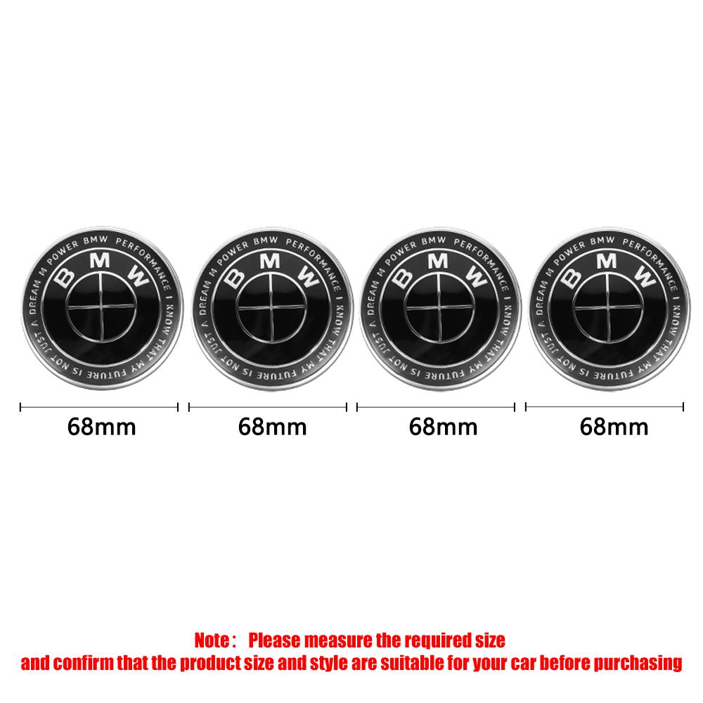 4PCS 56/68mm Auto Hub Caps Car Wheel Center Covers For BMW 3 5 7 Series M M3 M5 M6 F01 F20 F10 X5 Hubcaps Decoration Accessories