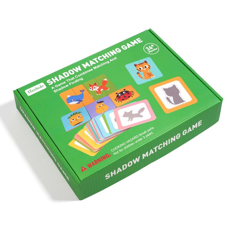 Пазл «Тень и пара», Настольная игра с животными, Интерактивная карточная игра для родителей и детей, Детская игрушка, Пазл на мышление и концентрацию
