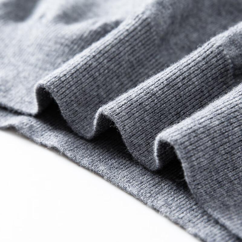 Futing Men's 100% Merino Wool Round Neck Knit Sweater