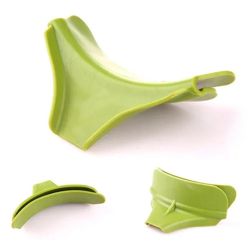 1/2/3PCS Entonnoir de Cuisine,Passoire en Silicone Créative à Clipser pour Casseroles Poêles et Bols,Buse Guide Liquide Anti-Déversement Gadget de Cuisine