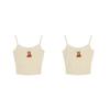 Creamy Bear Women's Lace Patchwork Padded Camisole - Slimming Innerwear/Outerwear 