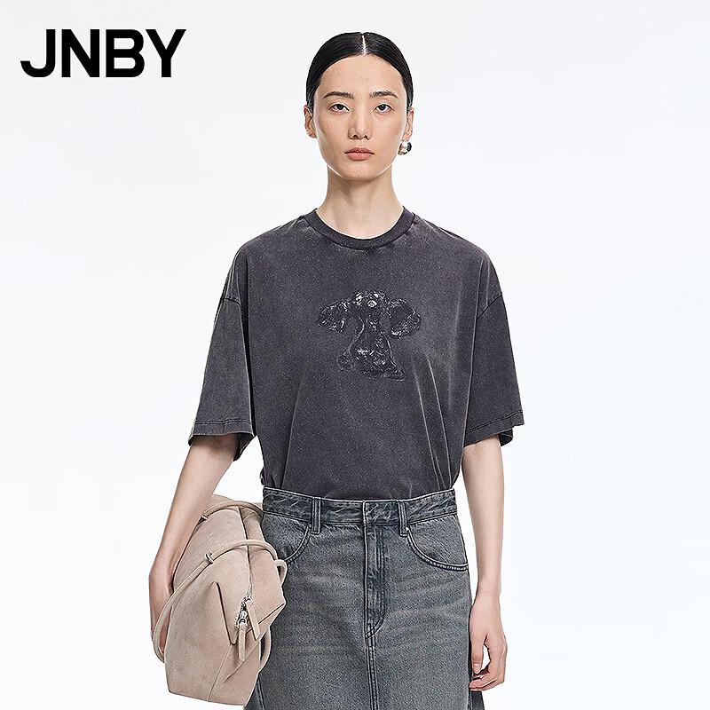 JNBY Women s Loose Fit Cotton T-Shirt L