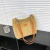 Samt-Schultertasche mit großem Fassungsvermögen für Damen Modische Tasche Monochromatisch Vielseitig Wechsler Luxus Brandneu