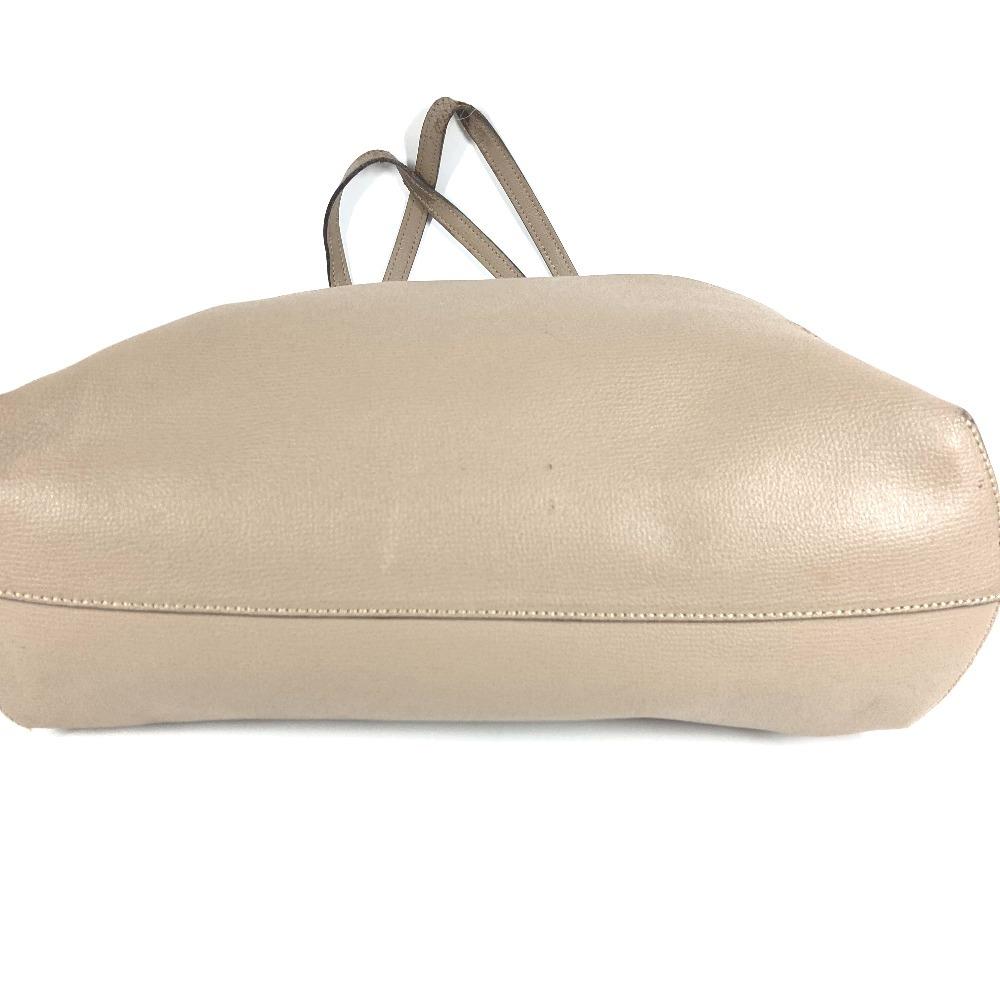 FENDI With porch Logo F-Is Bag Shoulder Bag Tote Bag Shoulder Bag Leather Beige