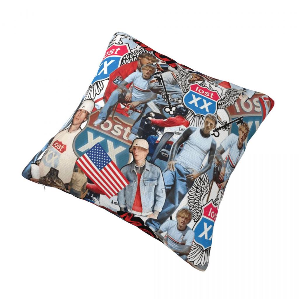 Decorative Pillow Cover Mgk Lost Americana Tour - Accessories Bedroom Throw Pillow Case Cover Square Multi-Size