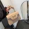Folded Handbag 2025 Spring New Versatile Ins Shoulder Messenger Bag Texture Simple Fashion Small Square Bag Women