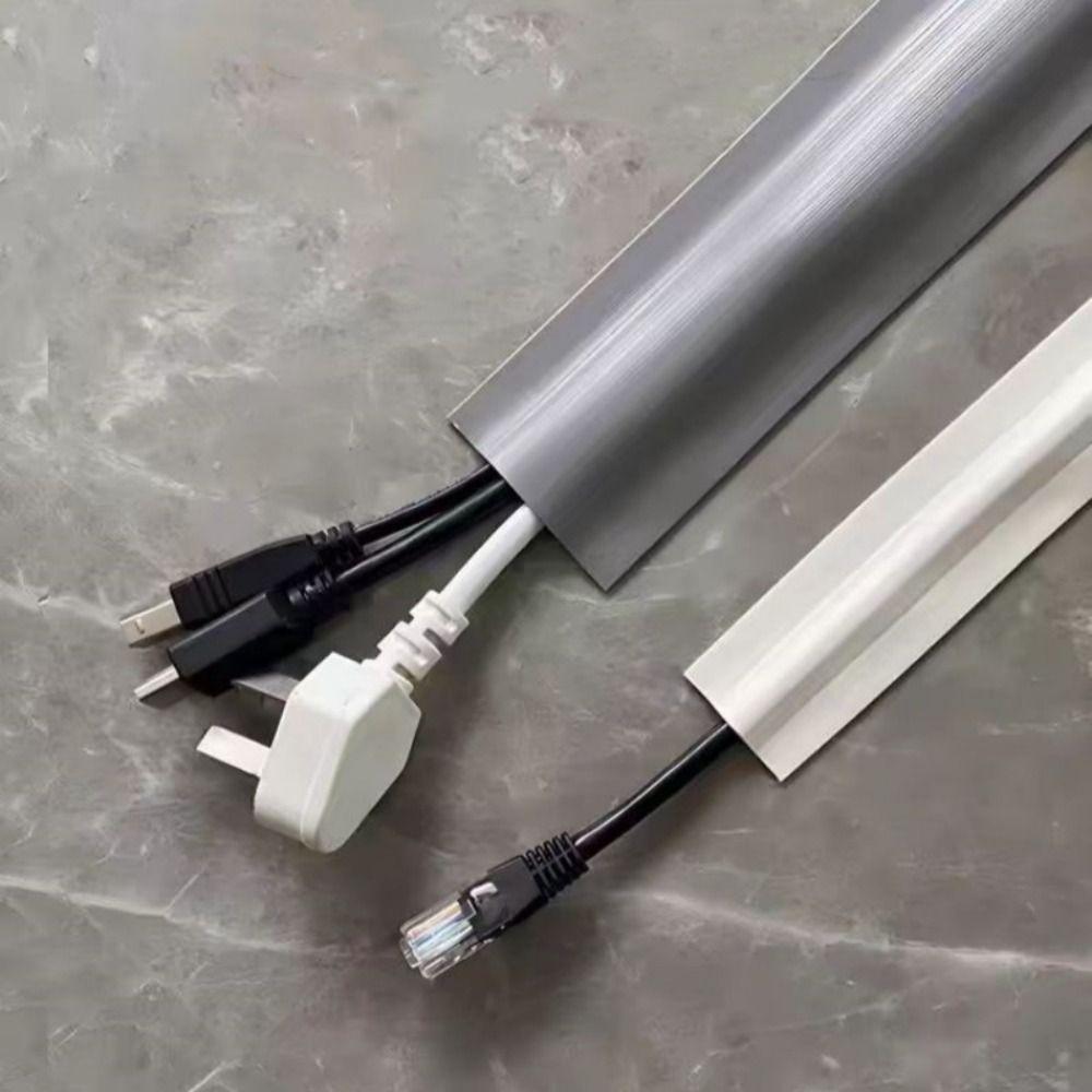 Weiche PVC-Wandkabelabdeckung Hülle Kabelverstecker Schutz Weiches Gummi-Kabelkanal NetzwerkKabel Drahtverstecker Draht Selbstklebend
