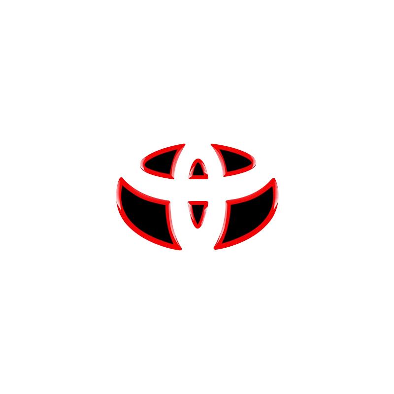 

1X For Toyota Camry Corolla Crown Auris C-HR Protective Decoration Car Steering Wheel Front Rear Emblem Badge Logo Sticker