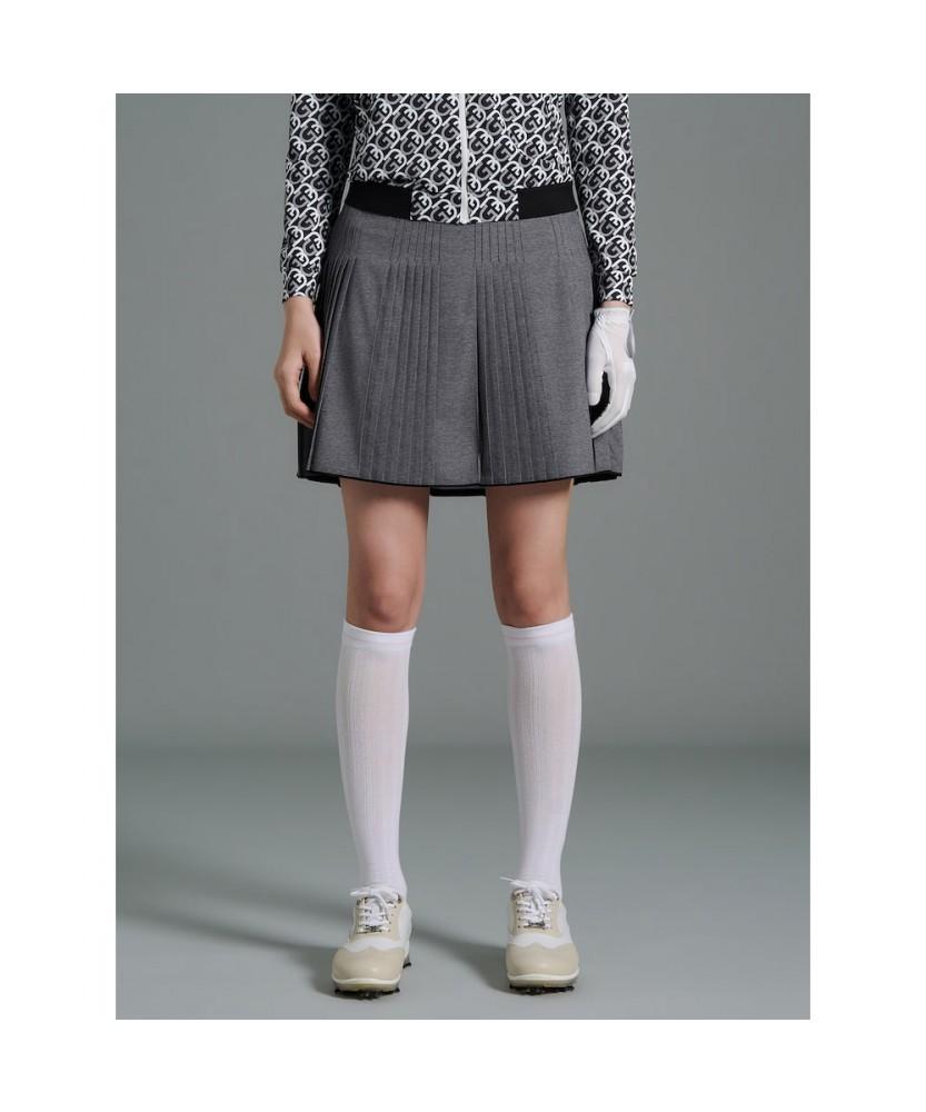 BEANPOLE GOLF [B_Under] Women'S Fine Pleated Contrast Hem Culottes - Gray