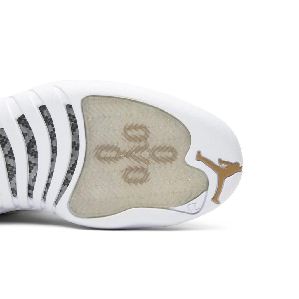 OVO Air Jordan 12 Retro 'White' (Unisex) White / Metallic Gold-White Vintage Basketball Shoes 873864 102