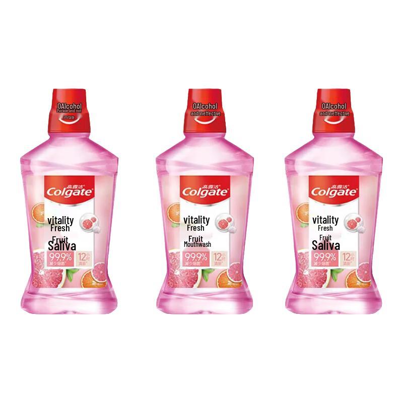 Colgate Fruit Flavor Antibacterial Mouthwash (3 x 500ml)