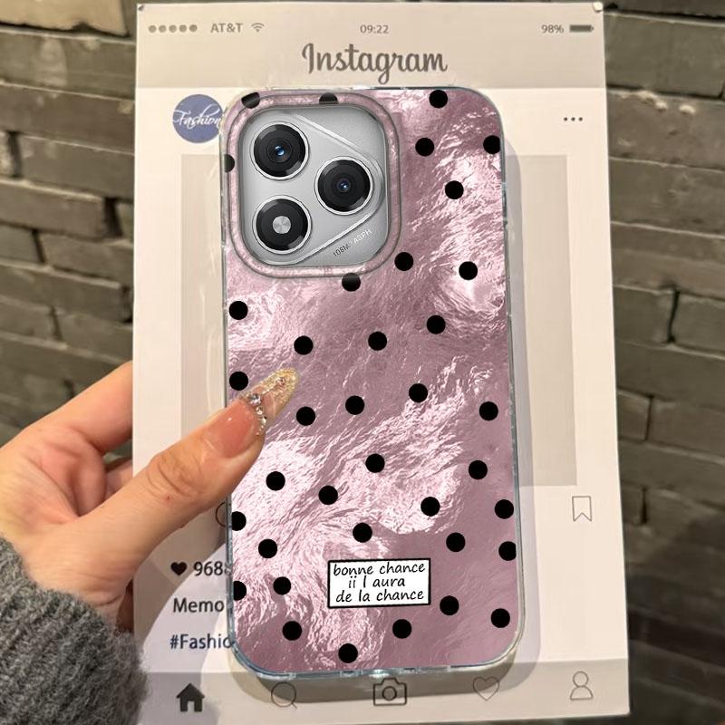 

Cute Small Polka Dot Girls Women Phone Case For Honor 400 Pro X9c Magic7 Magic6 200 Lite Smart X9a X8a X8b X8c X7c Fundas Cover Honor X7b 4G білий