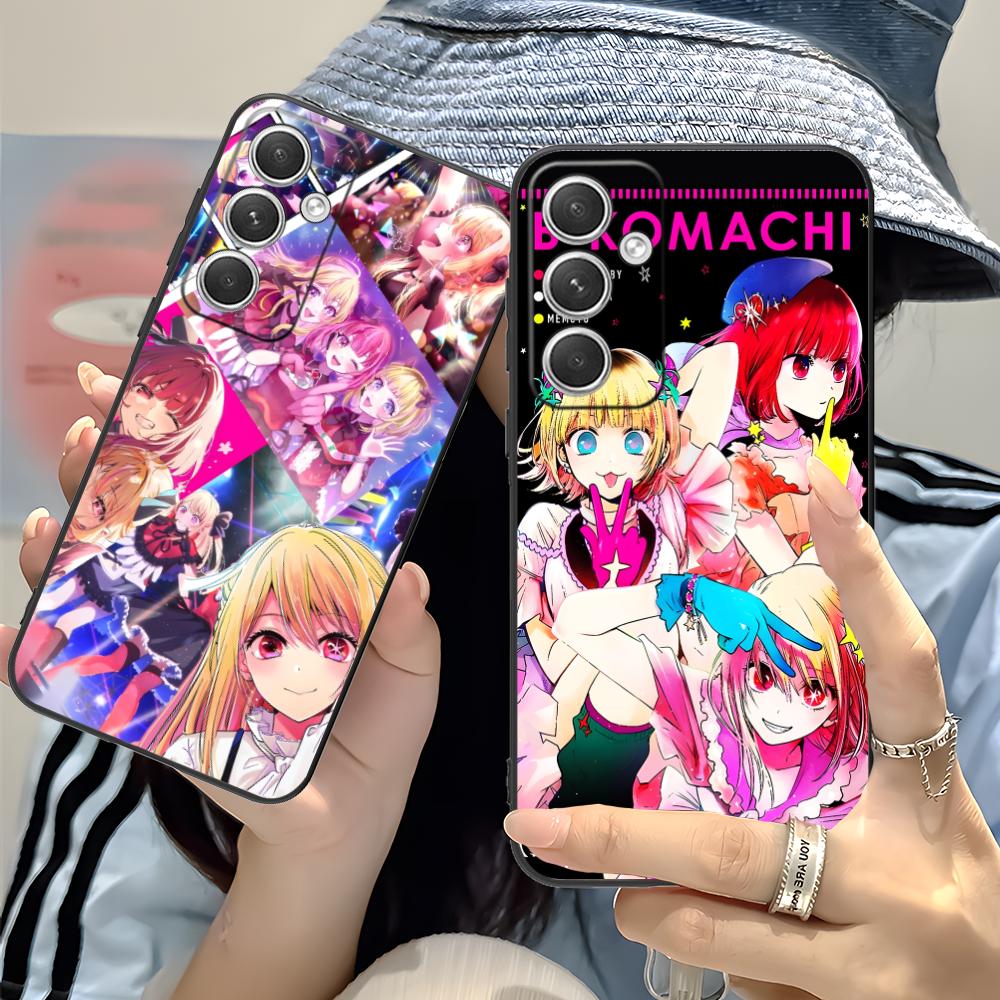 Oshi no ko B-Komachi Phone Case for Samsung Galaxy S25 S24 S23 S22 S21 S20 Note20 Plus FE Ultra Colour Protective Cover Pretty