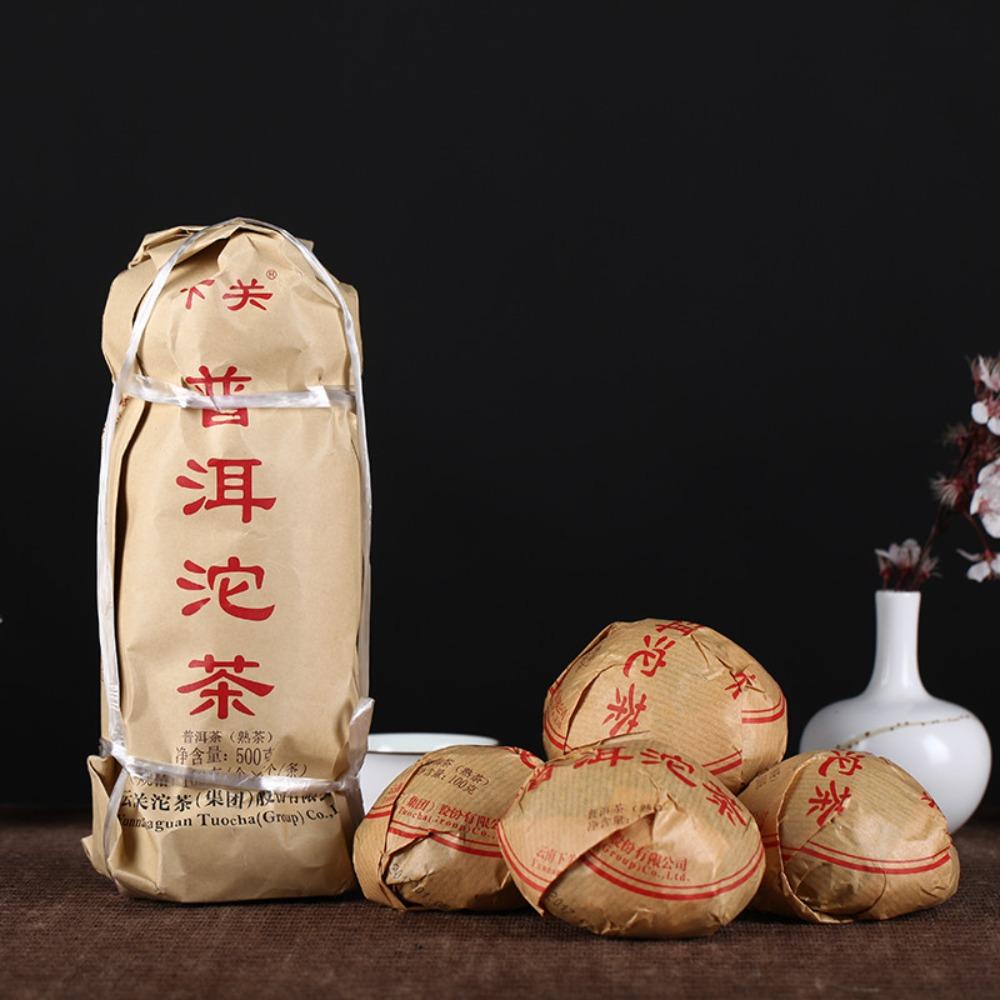 Ripe Pu-erh Tuocha 500g Yunnan Puer Herbal Tea 5pcs Detox Natural Health Drink 01