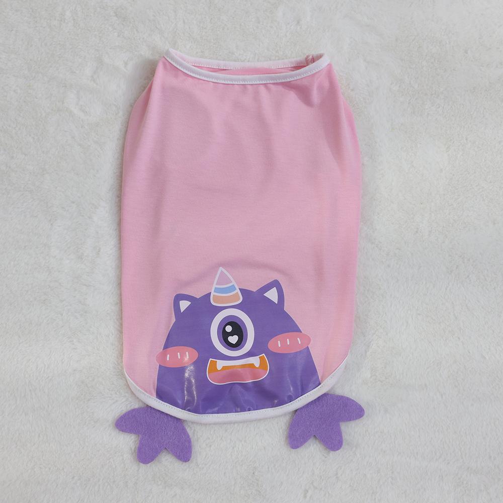 

Одежда от шерсти для собак Весна/Лето Тонкая Милая футболка для кошек Мультяшный Динозавр Свежая Маленькая собачка Тедди Питомец XS красный