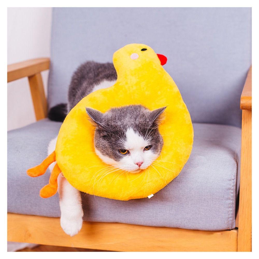 Süßes Sonnenblumen Halsband Für Katzen – Weicher Donut-Kragen, Verstellbar, Anti-Lecken