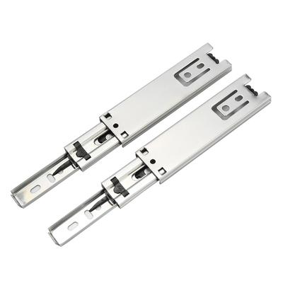 2pcs Mini Full Extension Drawer Slides Silver Side Mount Telescoping Sliding Rails Heavy Duty Slides Closets