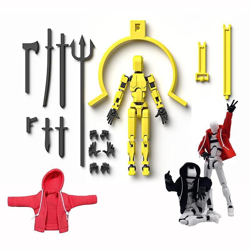 Hoodie Dummy13 Magnetic Action Figure Set Dummy 13 Action Figure With Hoodie T13 Action Figure Set Accessories 3D Printed