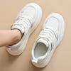 Fashion 7CM Flat Platform Women Shoes 2025 Spring/autumn Fashion Korean Style White Skateboarding Sneakers Leisure Shoes Woman