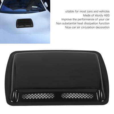 Hood Scoop Vent Bonnet Cover Decorative Air Flow Intake Covers with Self Adhesive Design for Cars