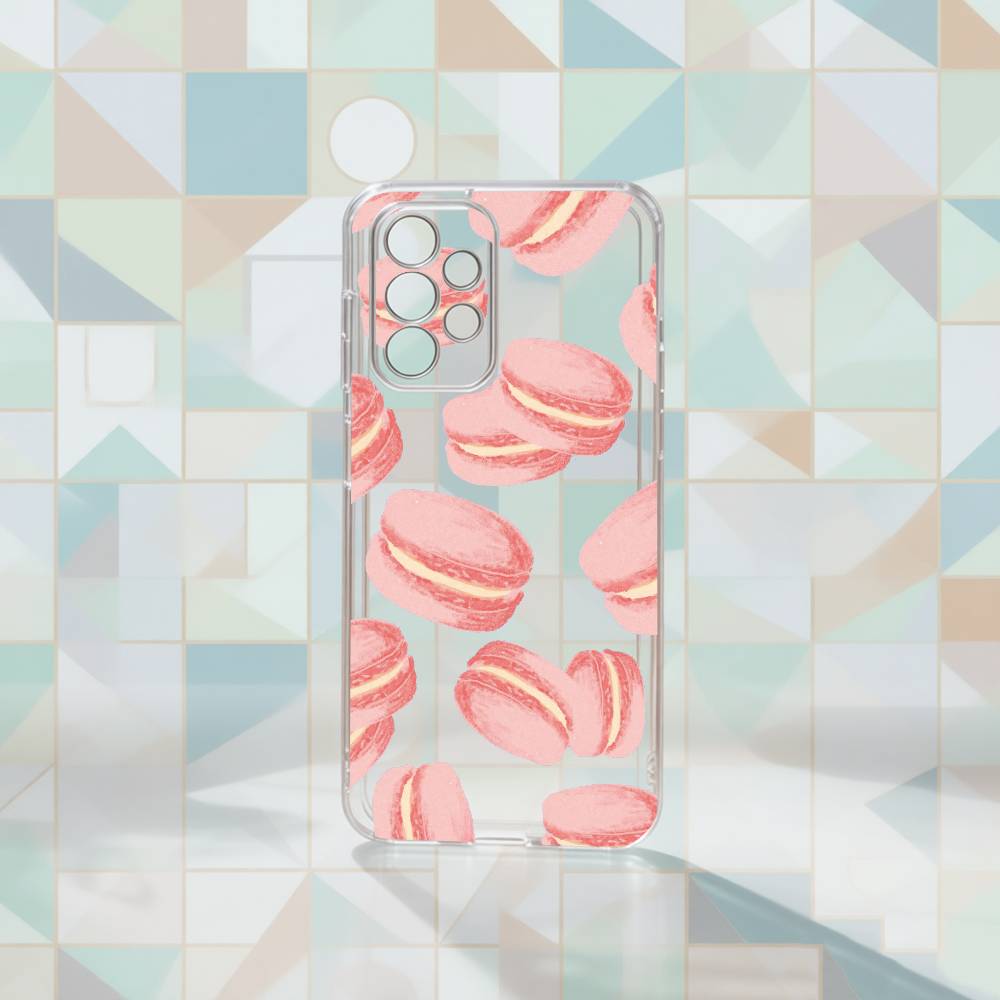 Cute Cake Phone Case For Samsung S25,S24,S21,S22,S23,S30,Ultra,S20,Plus,Fe Transparent Cover