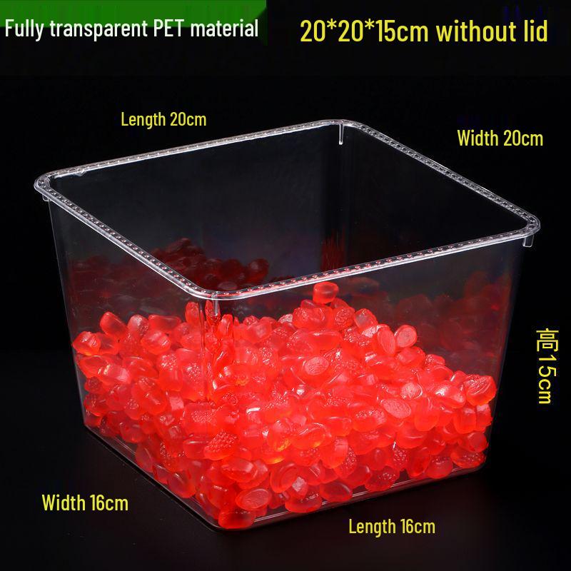 Transparent Plastic Display Box for Bulk Dried Fruit, Candy, Snacks