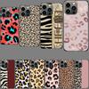 Leopardenmuster Rosa Handyhülle Für Iphone 16E 15 Pro 14 Plus 17E 16 17 Pro Max Air 11 12 13 Mini Stoßfeste Capa Niedliche Hülle TP