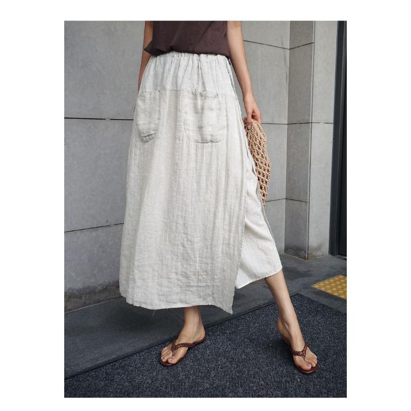 YYFS Dámská móda Ležérní Jednobarevný potisk Kalhoty s vysokým pasem Kalhoty & Capris