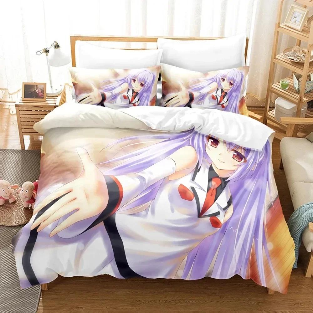 Anime Plastic Memories Isla Comfortable Duvet Quilt Cover Pillowcase Bedding Set Children Bedroom Decoration Home Textile