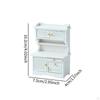 1/16 Dollhouse Bookcase Display Cabinet for Various Rooms Wood Furniture Accessory