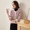 Women's Striped Cashmere Cardigan