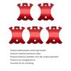 5Pcs Wind Rope Buckle Porous Non-slip Turtle Back Shape Aluminum Alloy Turtle Back Curved Rope Winder Outdoor Camping