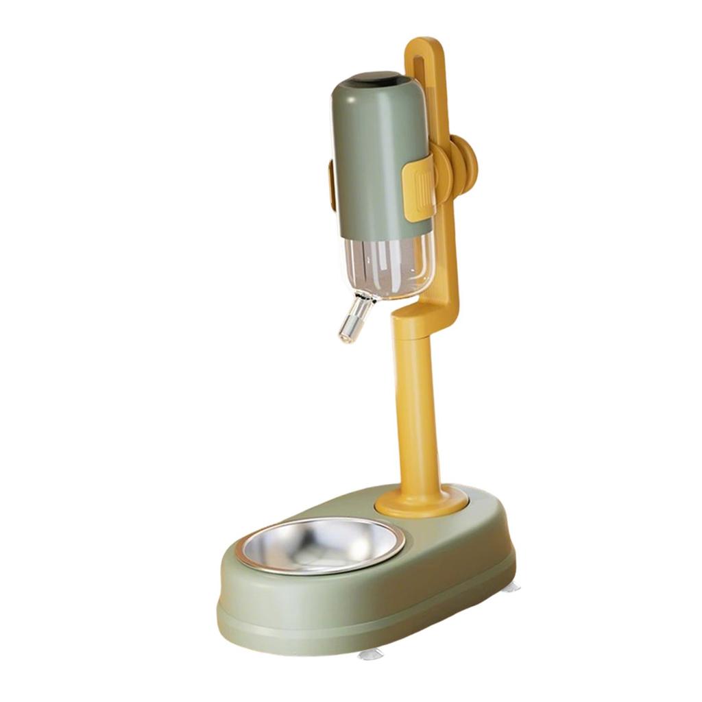 Leakproof Automatic Pet Water Feeder Detachable Bottle Suction Cup Base Elevated Drinking Bowl for Small Medium Dogs