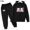 Children's fleece suit hooded children's clothing hip-hop casual spring and autumn suit