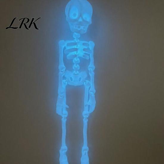 Spooky Fridge Magnet 3D Printed Skeleton Refrigerator Magnet, Poseable Figurine with Movable Joint Joints, Halloween Gothic Decoration