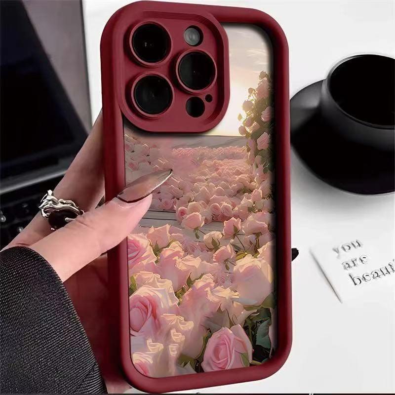 Цветочный чехол для iPhone 16 Pro - Совместим с моделями Apple 14, 13 Pro Max и 12x iPhone 6s Plus