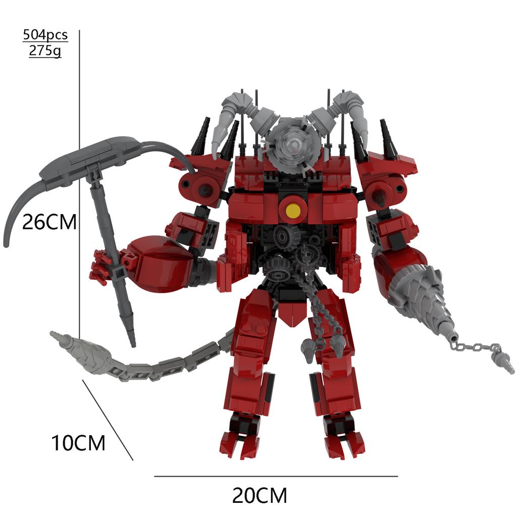 2024 3D Speakerman Barneblokk plastspilldesigner for tenåringer og barn Skibidi toalett 504stk