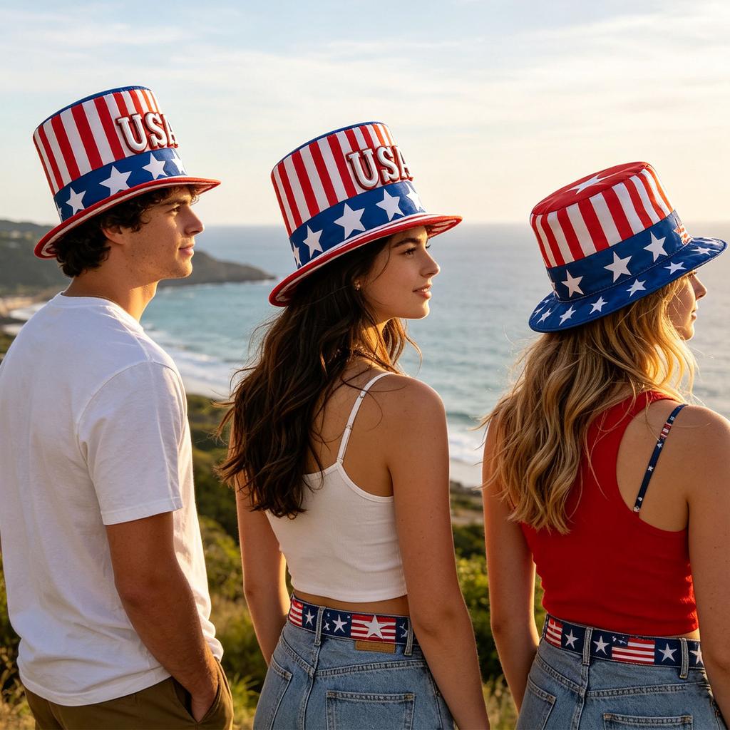 American Independence Day Hat – Festive Decoration Prop / Top Hat