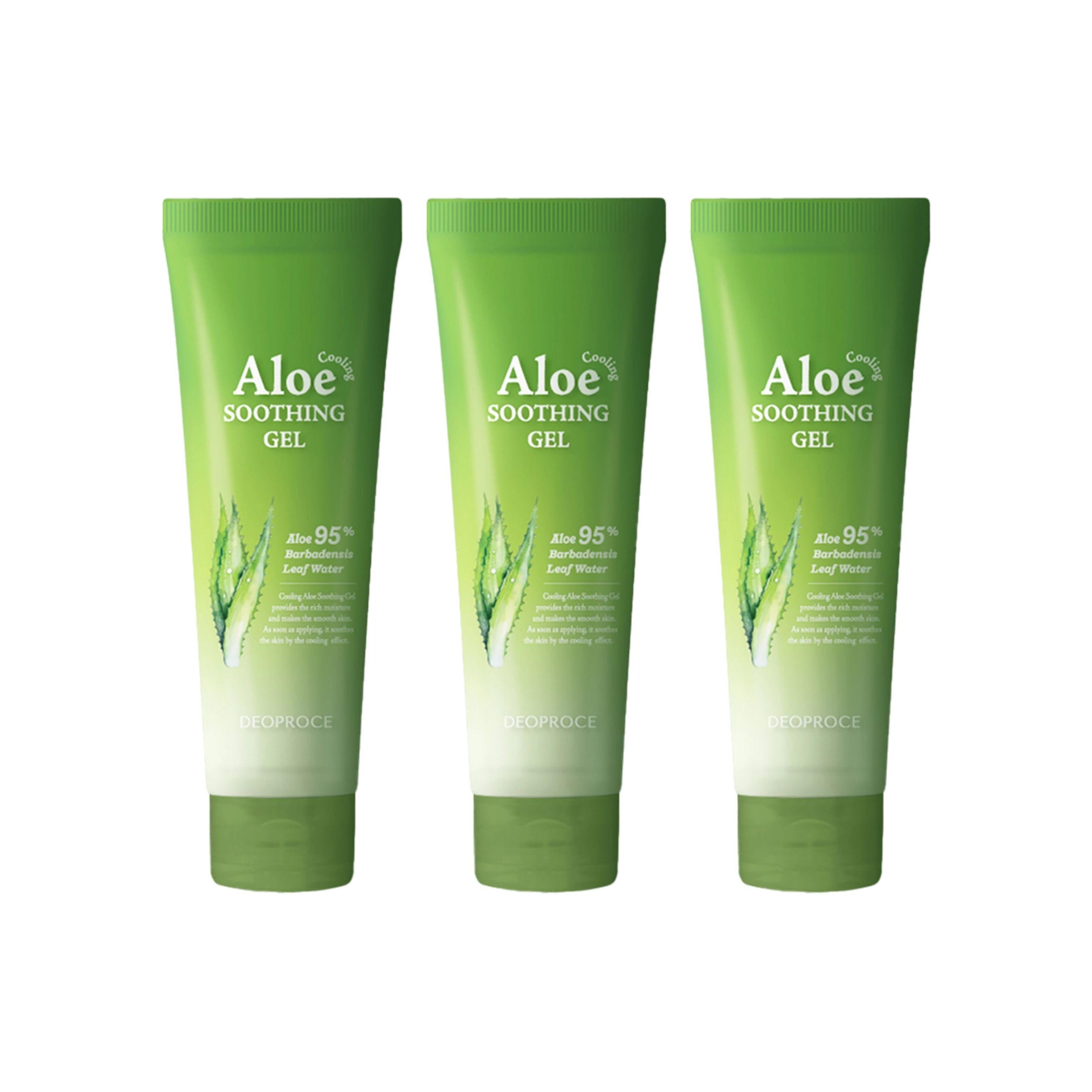 Deoproce Cooling Aloe Soothing Gel 250g x 3