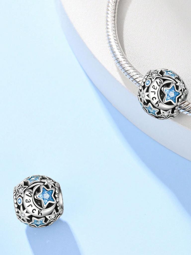 Charms Plata Birthstone Beads Charm Copper Plated Fit Charms Copperoriginal Bracelet For Jewelry Making Diy Charm