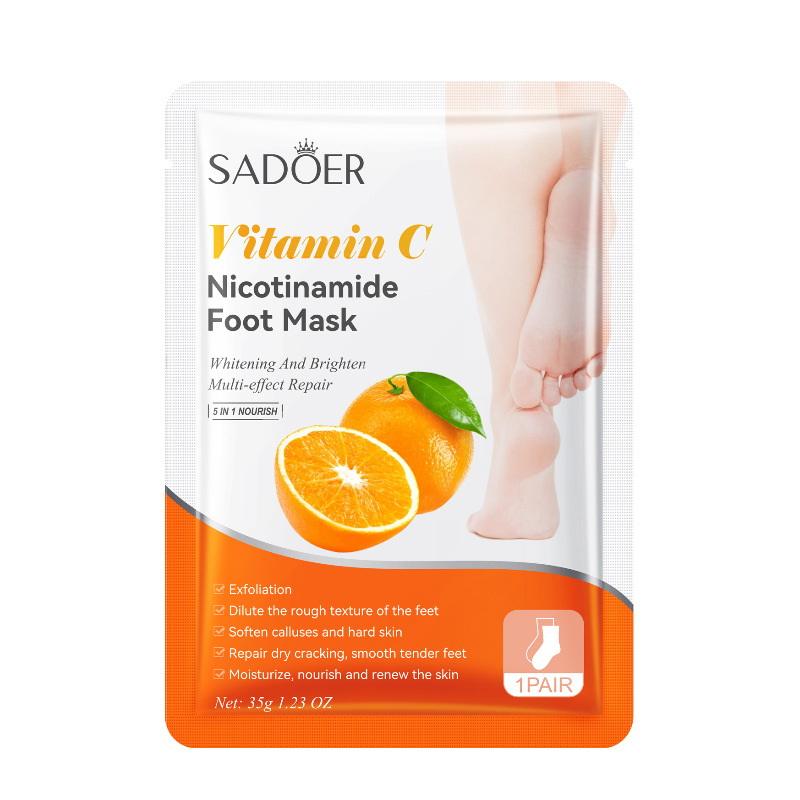 1 Paar Sadoer Vruchten Voetmasker Hydraterend Voet Peeling Mask Exfoliërend Voor Voeten Spa Pedicure Exfoliant Voeten Huidverzorging