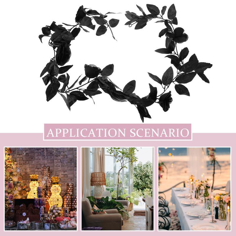 Reusable Widely-used Novelty Rose Vines Decoration Artificial Rose Fake Rose Vine Rose Vine for Photo Prop Home Decor