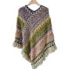 Neck Wrap Ethnic Style Knitted Shawl Bohemia Autumn and Winter Tassel Cape  Tourism